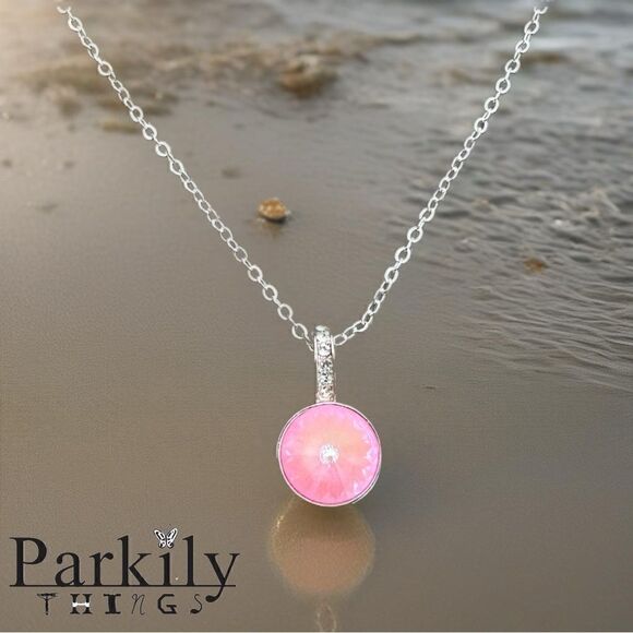 Handcrafted Necklace with Swarovski Crystal - Picture 1 of 4